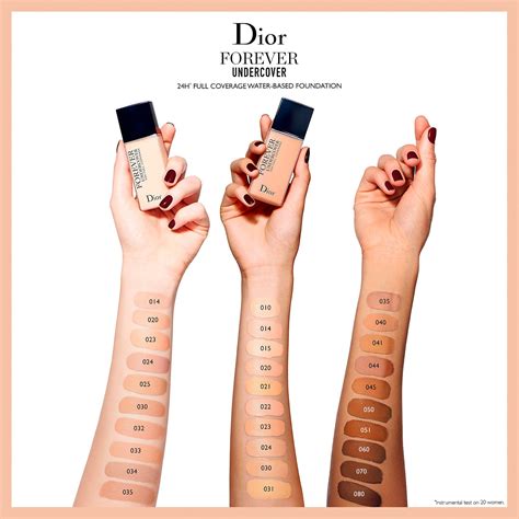 fond de teint forever dior|dior forever foundation color chart.